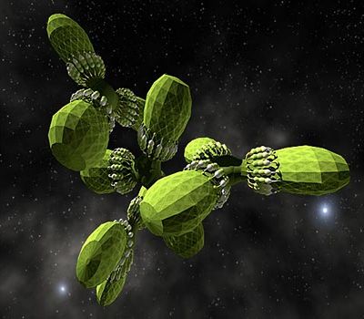 Разумные космические цветы вырабатывают пищу для людей